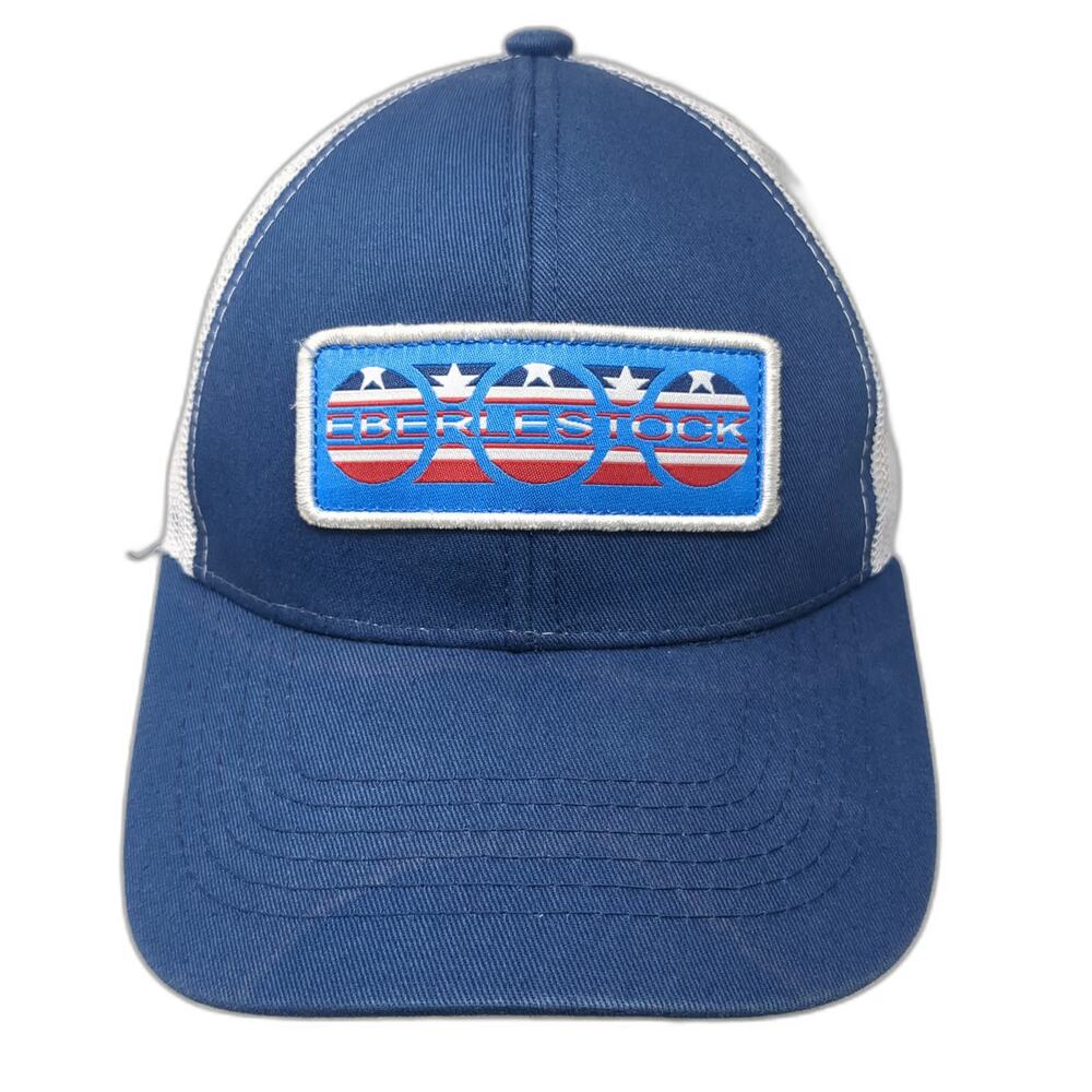 Eberlestock Trucker Hat Blue One Size Mesh Back Snapback Graphic Patch Logo Hat